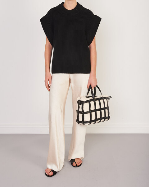 SATIN BIAS PANT Bone 1