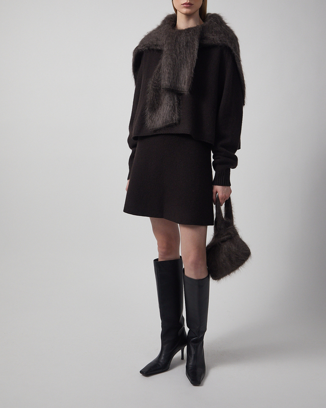 LISA YANG Sweater Karine Cashmere Dark brown 1 (S-M)