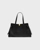 YUZEFI Bag Gyoza Tote Suede Black ONESIZE