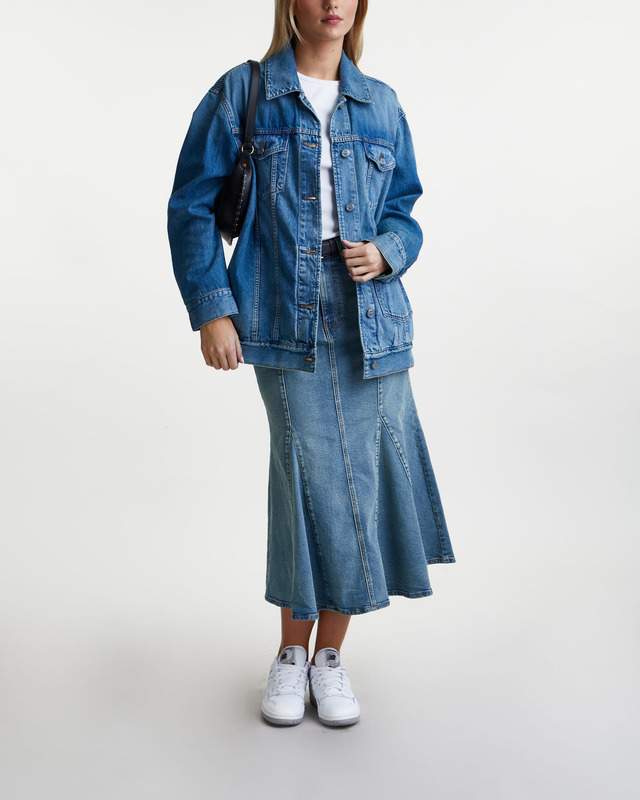 Ganni Jacka Tint Denim Oversized  Light denim XS-S