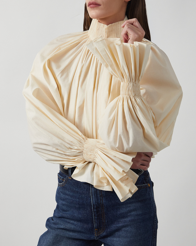 KHAITE Blus Durer Bone S