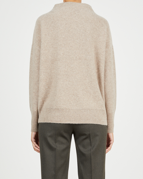 Cashmere Sweater Boiled Funnel NK Pullover Oatmeal 2