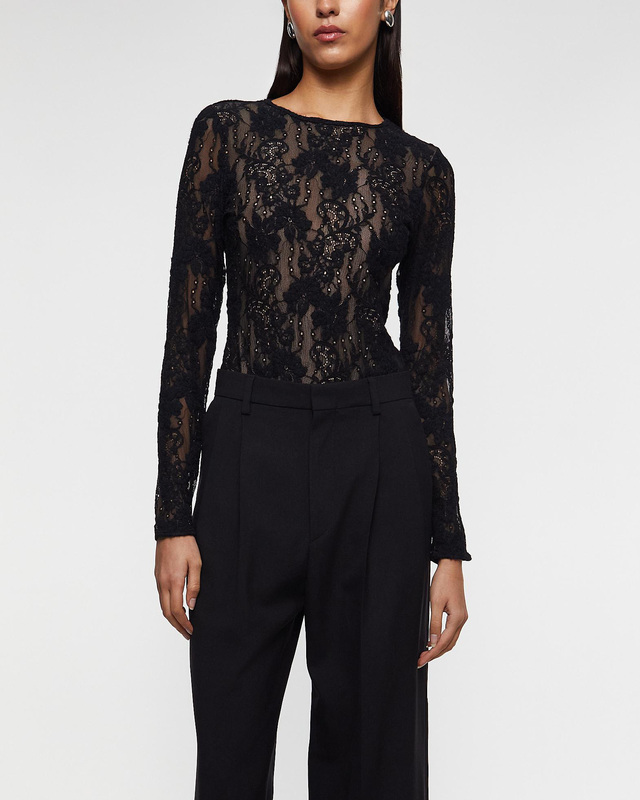 Zimmermann Bodysuit Lace Black 1 (S-M)