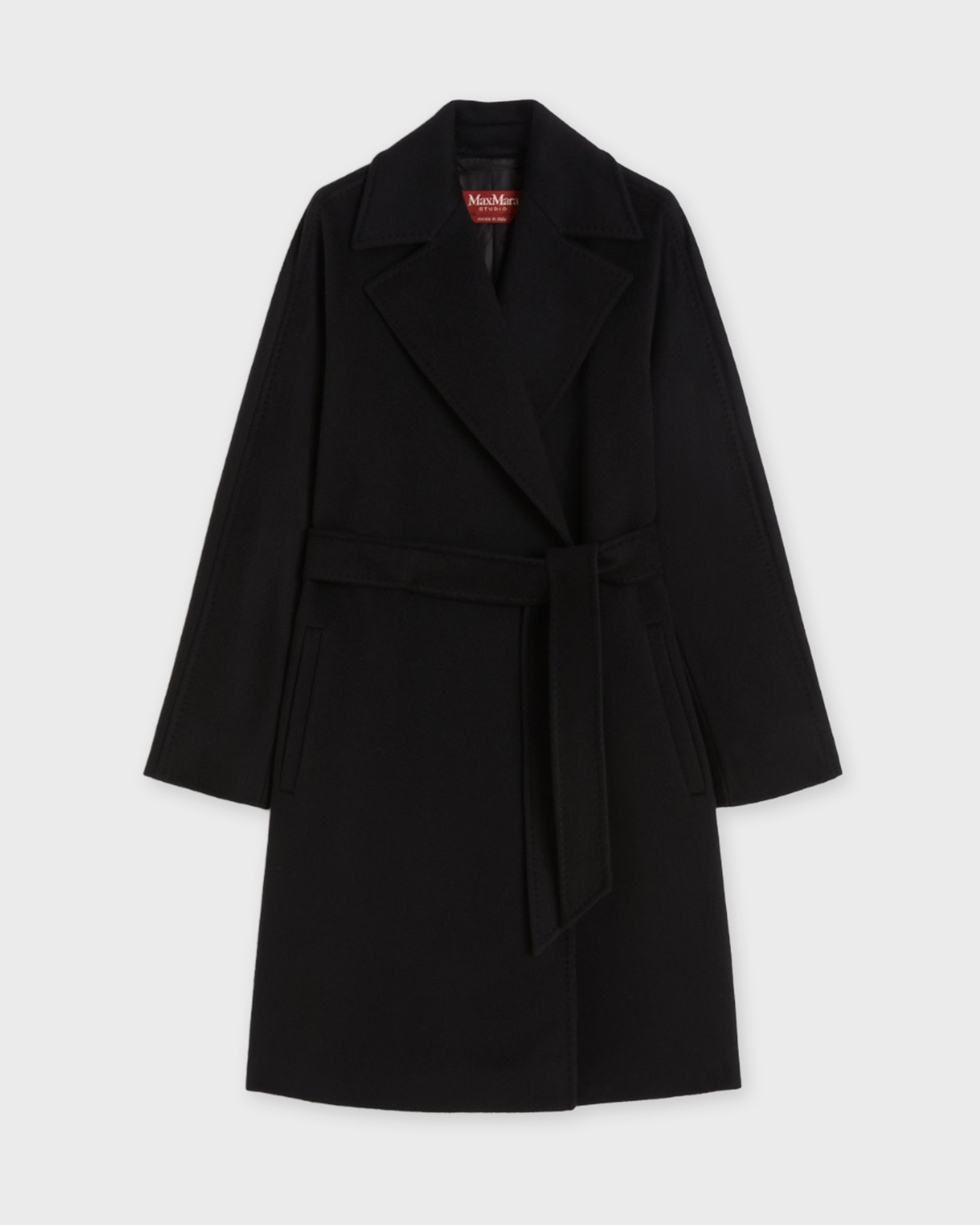 Maxmara Women's Black Coat Dravenna It 40 (Eur 34)