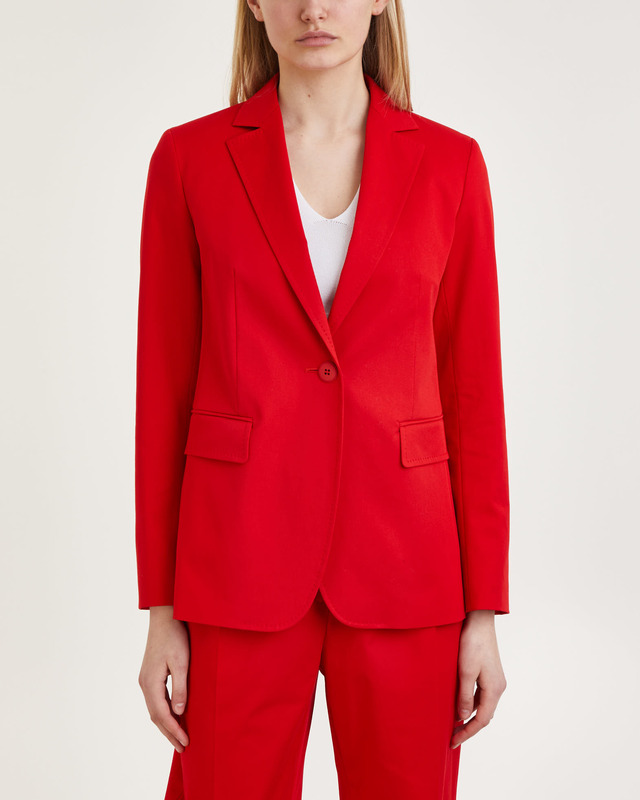 Max Mara Studio Kavaj Vischio Röd IT 36 (EUR 32)