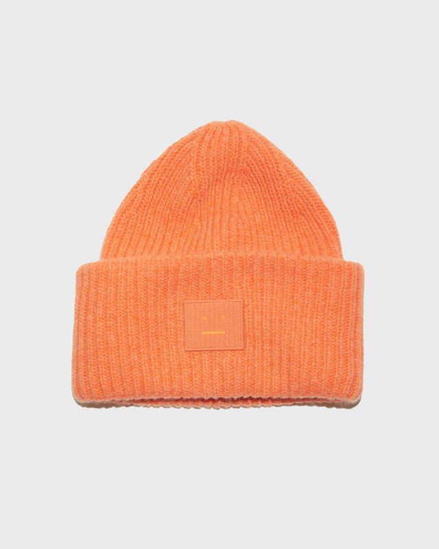 Acne Studios Mössa Face Wool  Orange ONESIZE