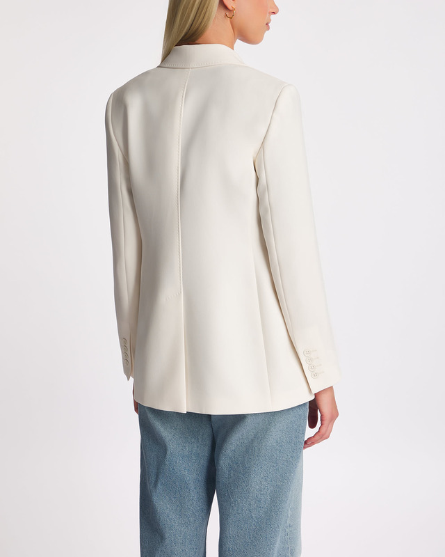 Max Mara Studio Blazer Linz Jacket White IT 44 (EUR 38)