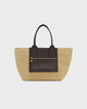 Ganni Bag Easy Shopper Medium Raffia Ljusbrun ONESIZE