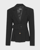ROTATE Birger Christensen Blazer Suiting Belted  Black 38