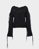 Acne Studios Tröja Lacing Knit Svart M
