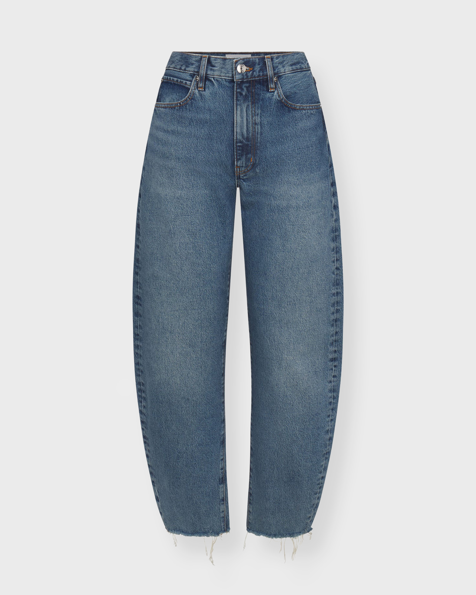 Frame Women's Light Blue Wash The Bubble Crop Rapture Raw 27