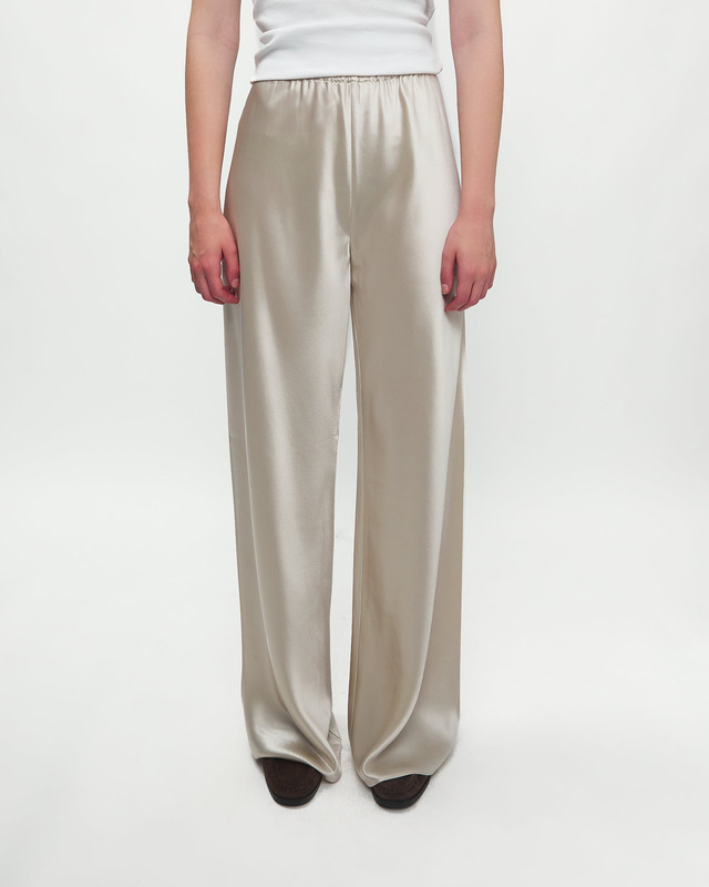 Almada Label  Byxor Bias Satin Pants Pearl L