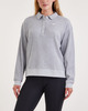New Balance Tröja Athletics Collared Long Sleeve Grå L