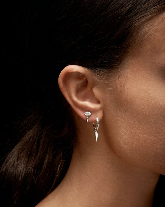 Maria Nilsdotter Earring Tiny Poison Arrow Silver ONESIZE