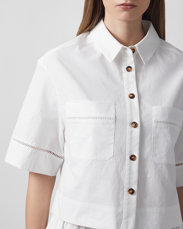 Wakakuu Icons Shirt Olive Top White M