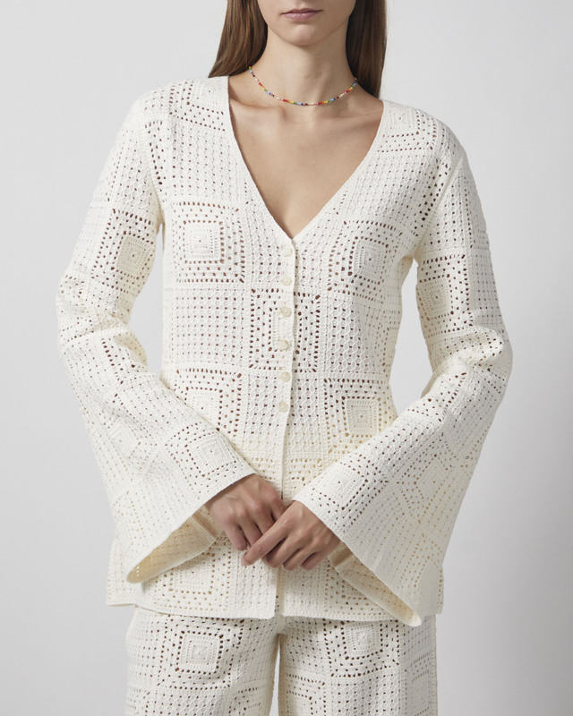 Malina Kofta Mirella Fitted Crochet Vanilla M