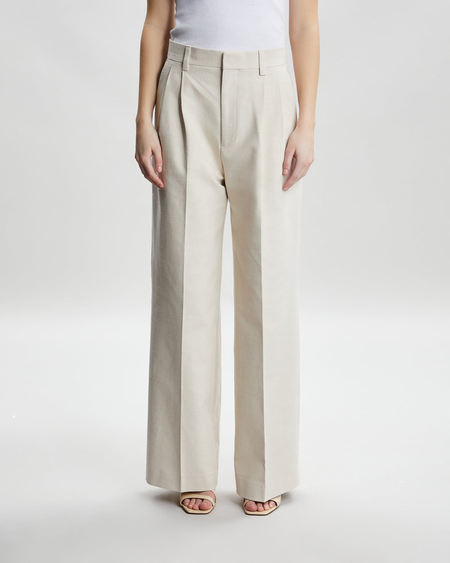 Filippa K Byxor Darcey Cotton Linen Ivory 36