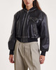 Acne Studios Jacket Cropped Bomber Leather Black 34