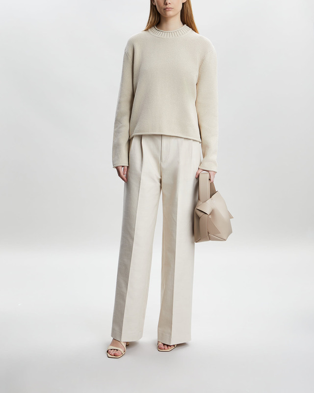 Filippa K Byxor Darcey Cotton Linen Ivory 36