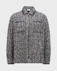 Moncler Jacka Tweed Down Shirt Aqua IT 42 (EUR 36)