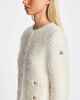Moncler Padded Wool Cardigan  Natural L