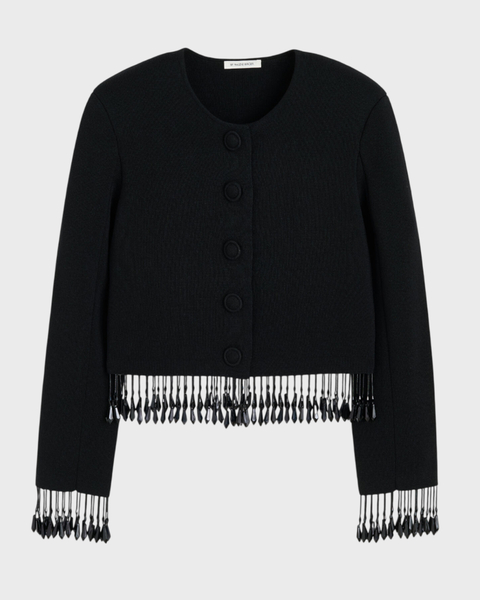 Strikkejakke Shelly Black 1
