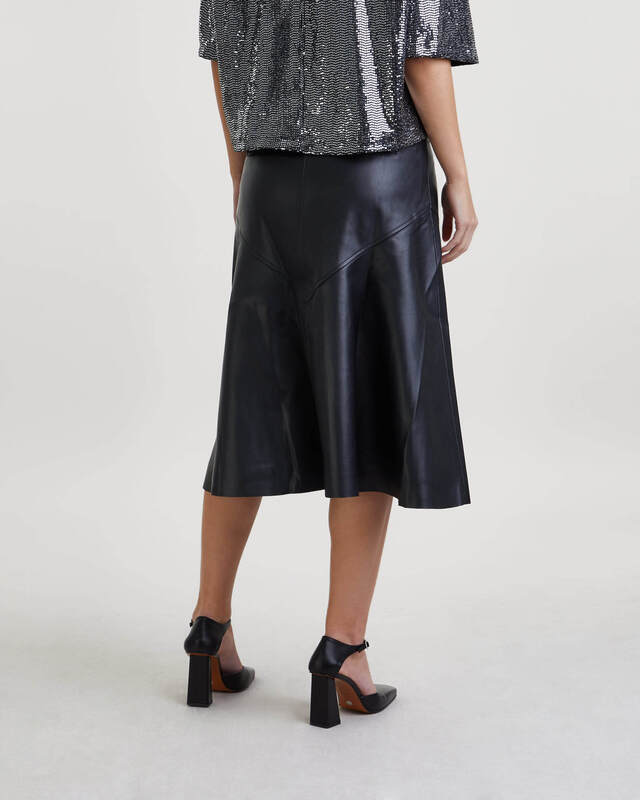 Proenza Schouler Skirt Jesse Faux Leather Svart US 8 (EUR 40)