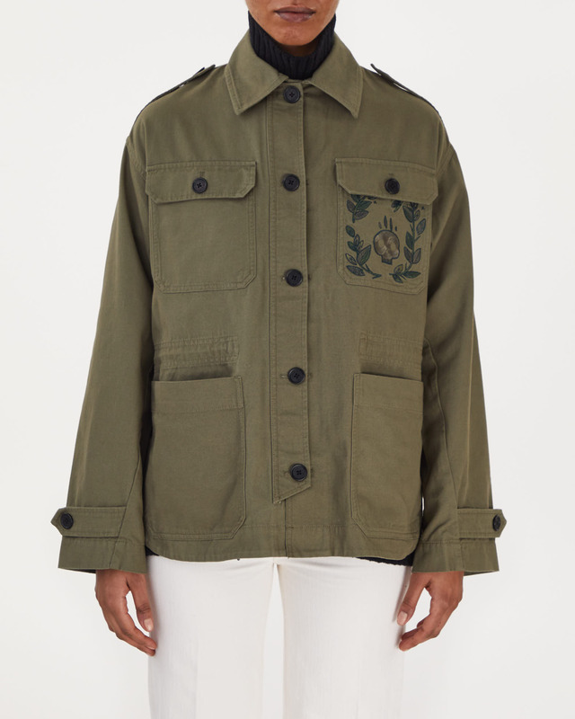 Zadig & Voltaire Jacket Kemi Canvas  Army M