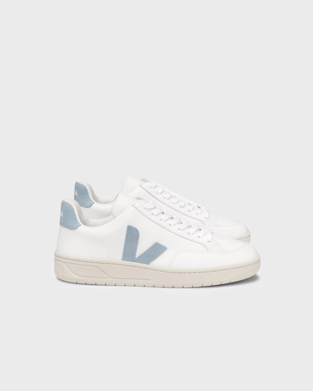 Veja Sneakers V-12 LEATHER EXTRA-WHITE_STEEL Vit EUR 37