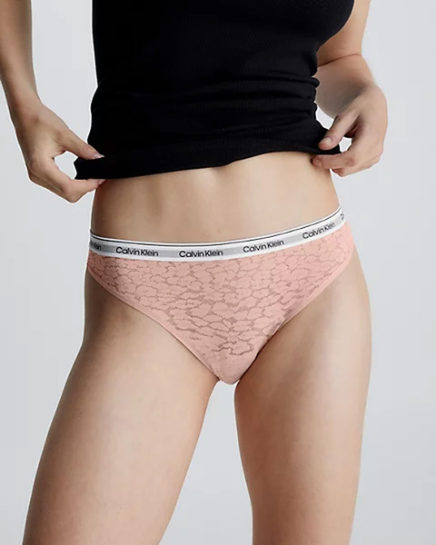 Panties Modern Lace Thong  Ljusrosa 2
