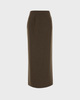 Jil Sander Nederdel 148 Dark Brown IT 42 (EUR 38)