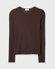 Dagmar Top Lyocell Long Sleeve Chocolate XS