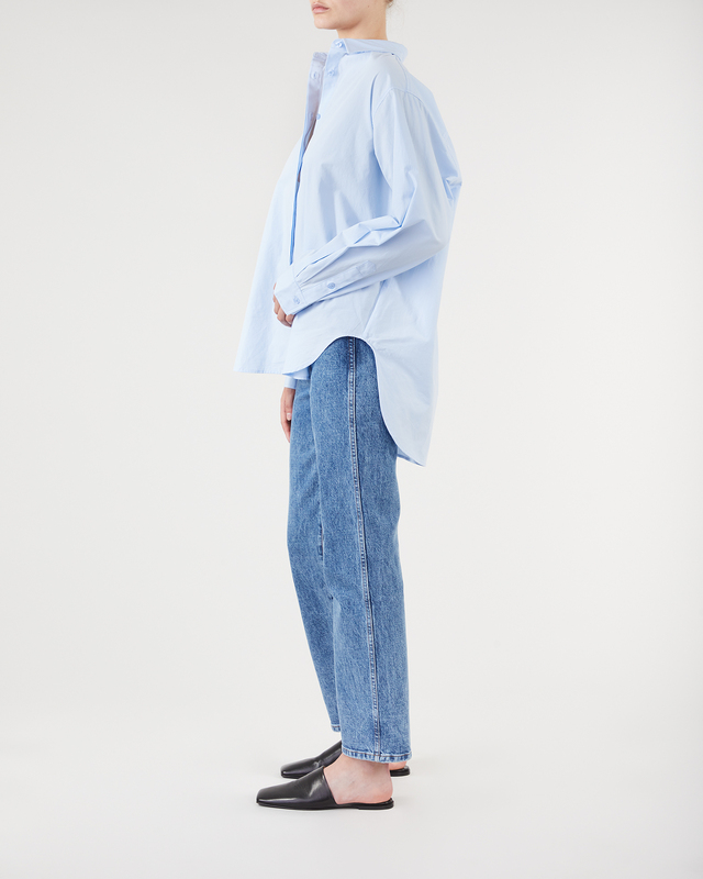Wakakuu Icons Oversized Poplin Shirt Ljusblå XS