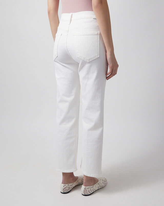 Mother Denim Jeans Rambler Zip Ankle Fairest Of Them All White 29