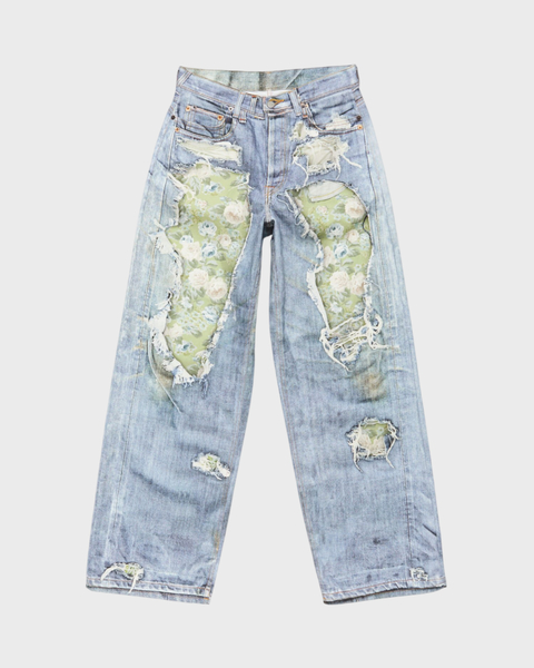 Jeans Trompe-L’œil 1981 Blå/grön 1