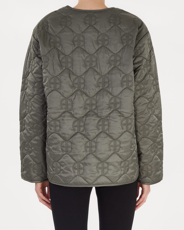 Anine Bing Jacket Andy Monogram  Olivgrön XS