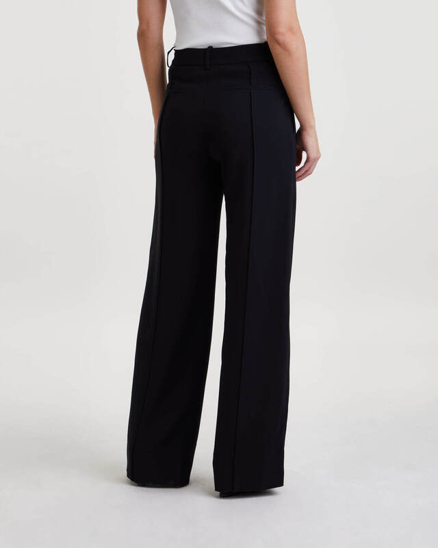 Proenza Schouler Byxor Weyes In Matte Viscose Crepe Svart US 2 ( EUR 34)