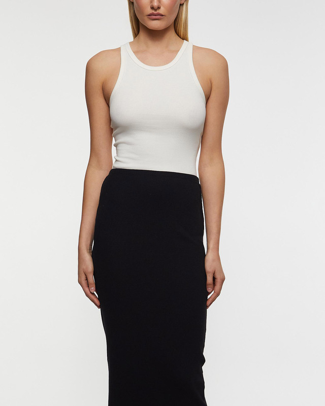 Éterne Top High Neck Fitted Tank  Creme M
