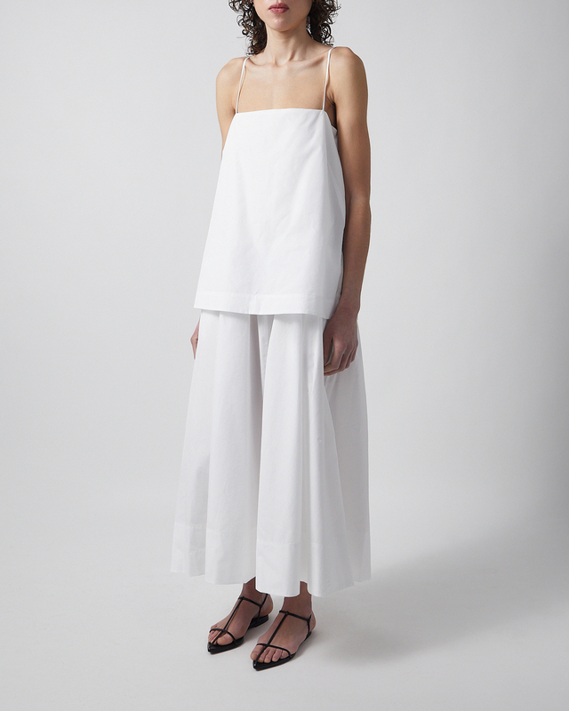 Dagmar Dress Cotton Strap  White 40