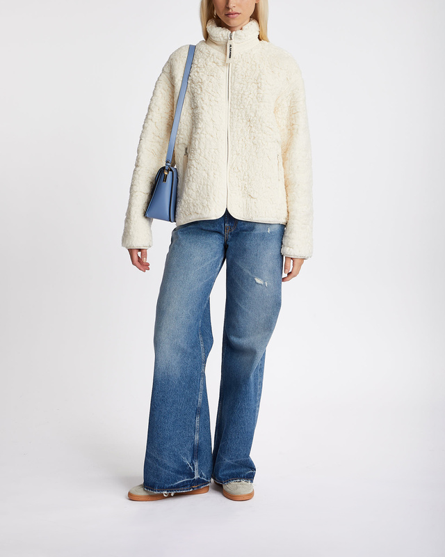 Jil Sander Zip-Up Jacket  Egg shell M