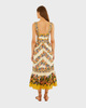 FARM Rio Dress Hilo Stripes Midi Sand L