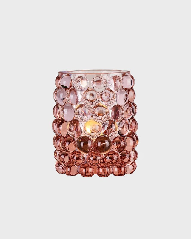 Skogsberg & Smart Candle Hurricane Boule Pink ONESIZE