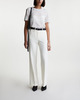 JOSEPH Blus Rubin Crepe De Soie Ivory 40
