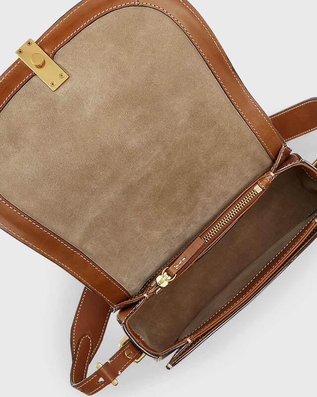 POLO Ralph Lauren Väska Saddle Crossbody Medium Creme ONESIZE