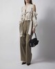 Acne Studios Blouse Cut-Out Bow Light beige 38
