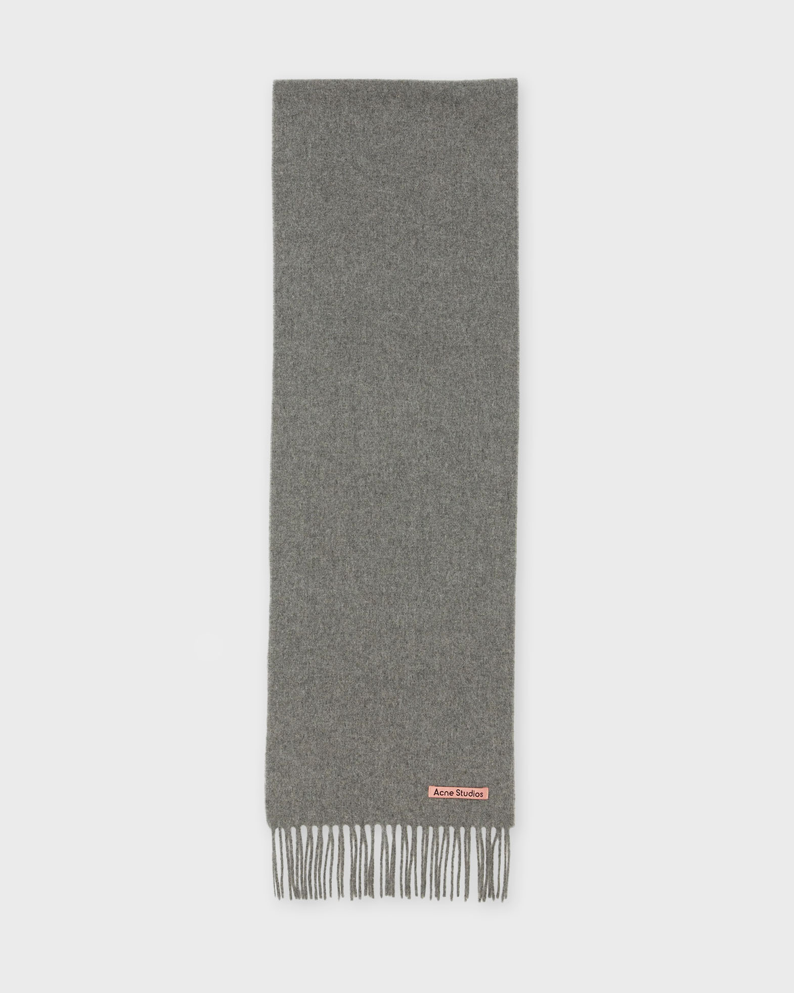 Acne Studios Women's Grå,Brun Fringe Wool Scarf Grå/Brun Onesize