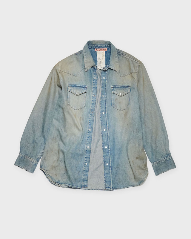 Acne Studios Skjorta Denim Relaxed Fit Ljusblå L