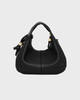Ganni Bag Hobo Mini Grained Black ONESIZE