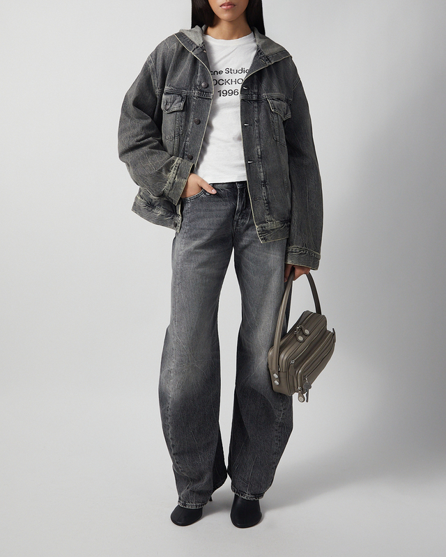 Acne Studios Jacket Hooded Denim Washed black XS-S