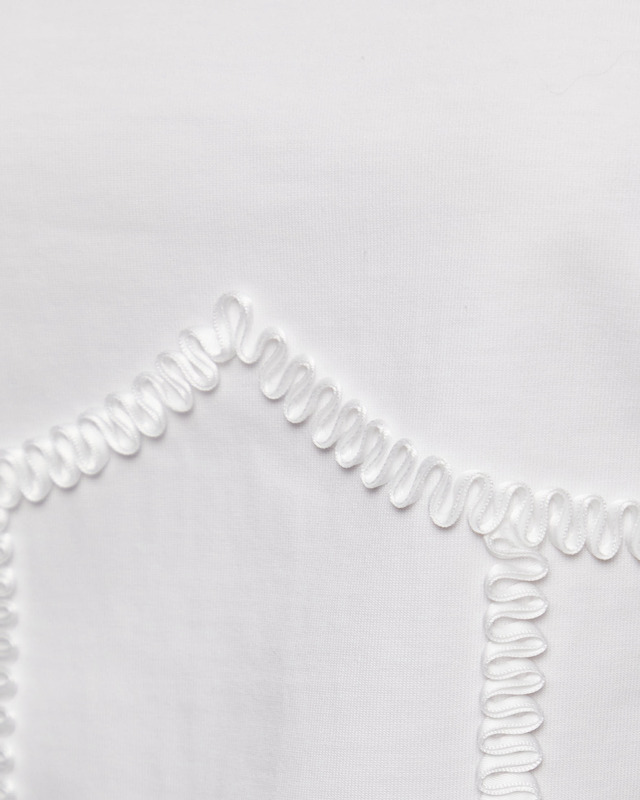 GANNI T-Shirt Heavy Cotton Tie Back Waisted Vit XS